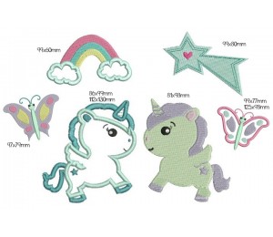 Stickserie WONDERLAND - Einhorn